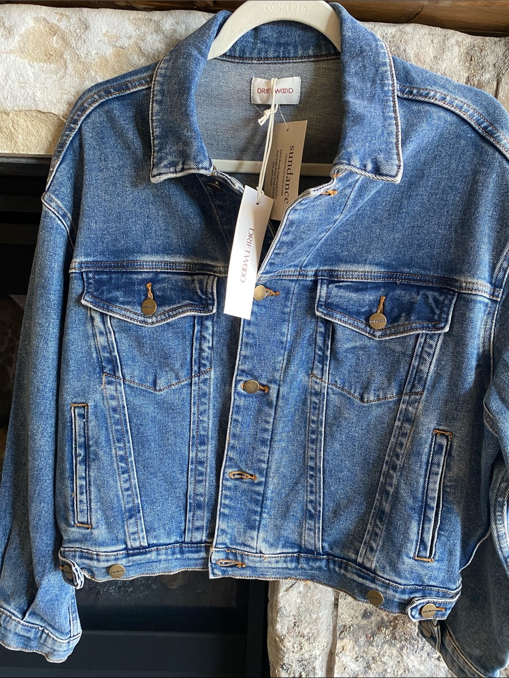 DRIFTWOOD Classic Light Blue Denim Jean Jacket